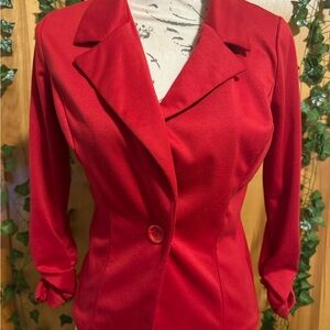 Elegant Red Blazer